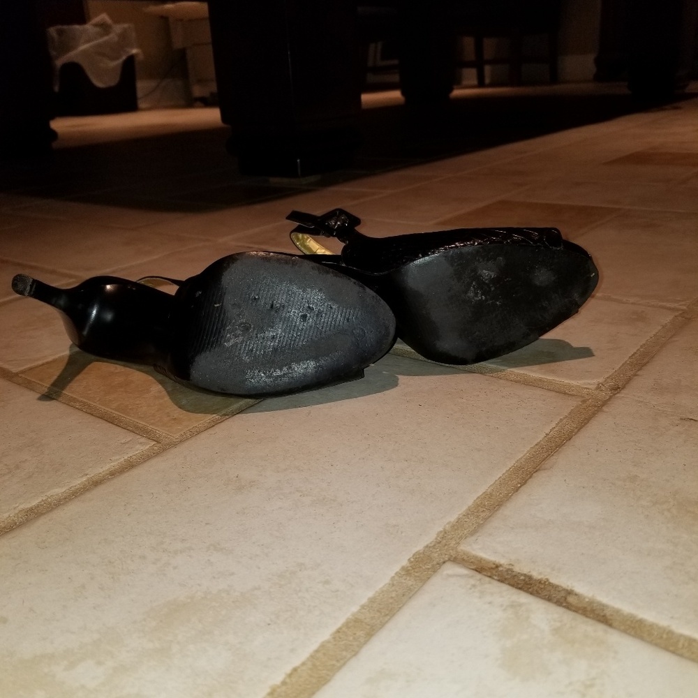 GUESS PEEP TOE, SLINGBACK STILETTOS - Picture 4 of 6